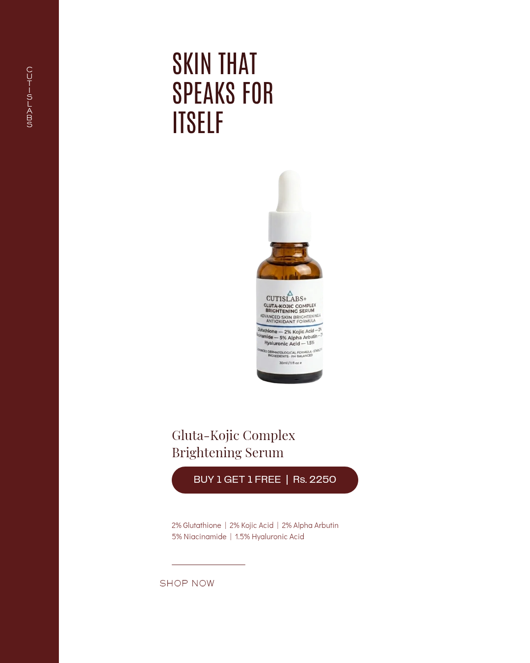 Gluta-Kojic Complex Brightening Serum (30ml) — [BUY 1 GET 1 FREE]