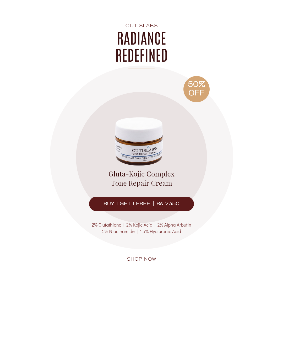 Tone Repair Cream — Advanced Skin Brightening Formula [BUY 1 GET 1 FREE]